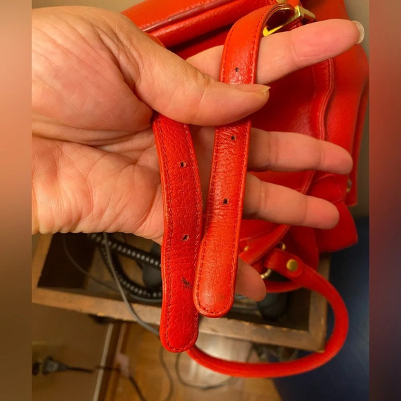 MCM Red  Small Leather  Backpack - Picture 16 of 16